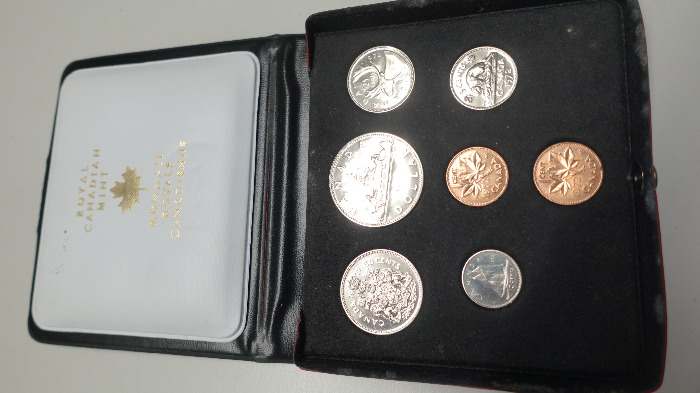 Kanada Münzsatz 1972 Royal Canadian Mint Set im Etui komplett