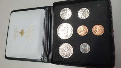 Kanada Münzsatz 1972 Royal Canadian Mint Set im Etui komplett