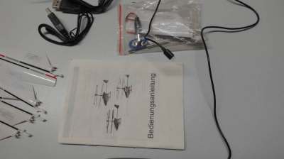 RC Helikopter Set (Thunder) + 3 Fernbedienungen + Ersatzteile – Bastlerware