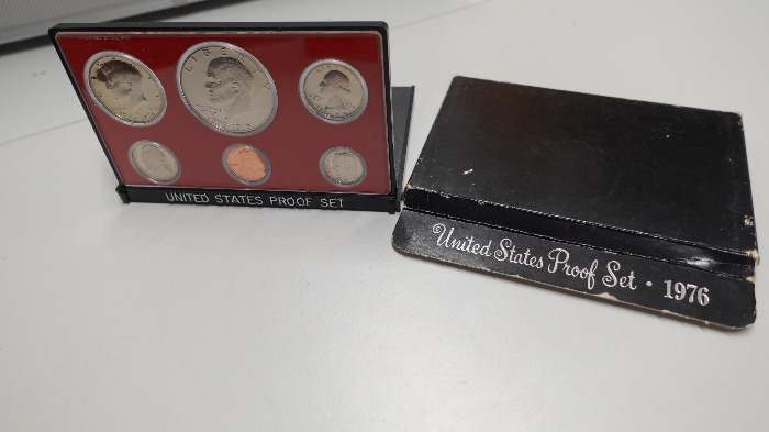 US Proof Set 1976 original USA Münzen Sammlerset im Etui
