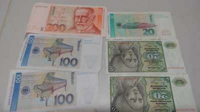 Deutsche Mark Sammlung 1010 DM Geldscheine BRD alt Konvolut