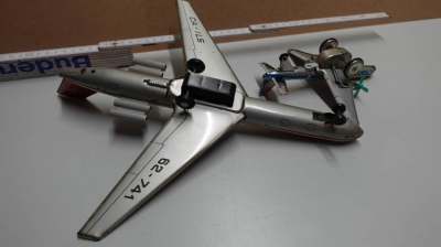 2x Blechspielzeug Flugzeuge alt, Konvolut, Deko / Sammler