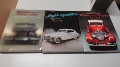 3x Auto Bildbände Klassiker, Nachkrieg, 60er Jahre Sammlung