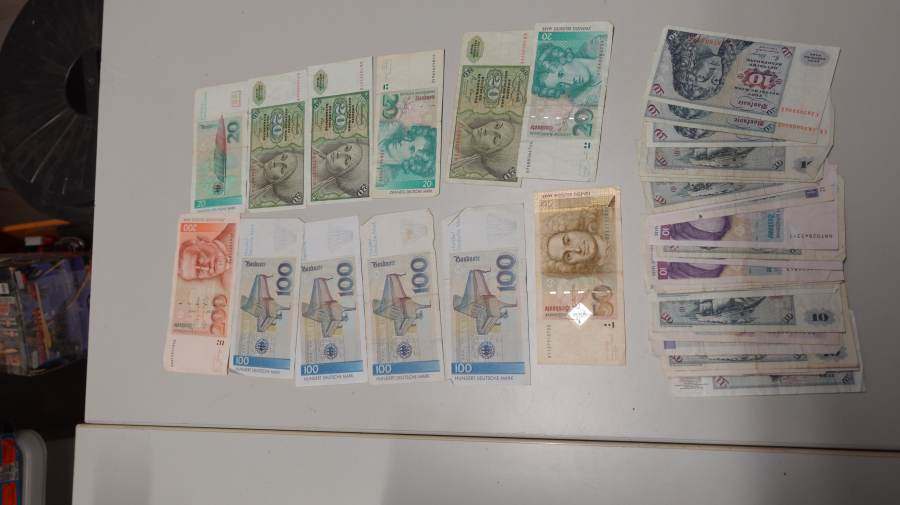 Deutsche Mark Sammlung 1010 DM Geldscheine BRD alt Konvolut