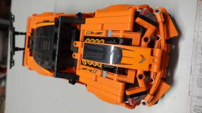 LEGO Technic Corvette ZR1 orange Sportwagen Modell komplett